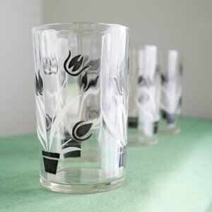 Vintage juice glasses. Set of 4.